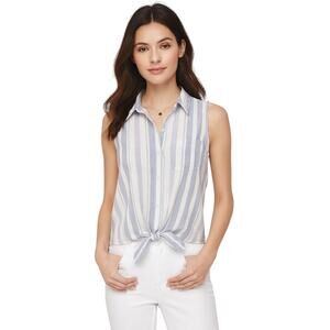 BeachLunchLounge Janera Stripe Tie Tank Top - Size Small